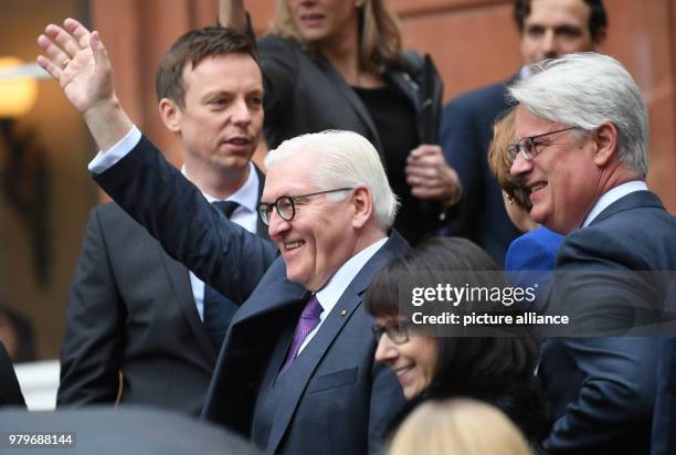 German President Frank-Walter Steinmeier arrives for a visit to the Villeroy & Boch ceramic company during his two-day inaugural visit to Saarland,...