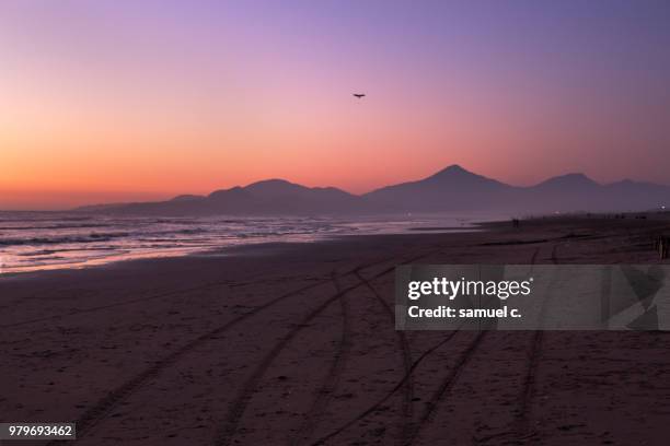 sunset over la serena chile - la serena stock-fotos und bilder