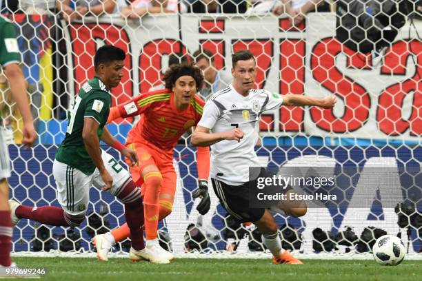 Julian Draxler of Germany in action during the 2018 FIFA World Cup Russia group F match between Germany and Mexico at Luzhniki Stadium on June 17,...