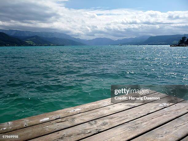 attersee lake austria - attersee stock pictures, royalty-free photos & images