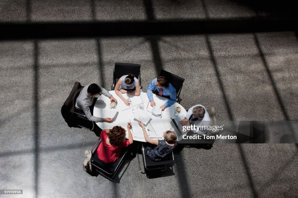 Business people meeting at conference table