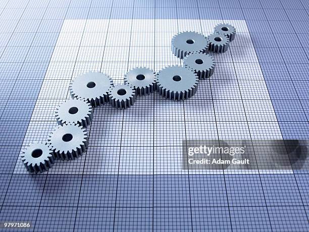 Cogs Trend Graph Measurement Conversion Chart - Fotografias e Filmes do Acervo - Getty ...