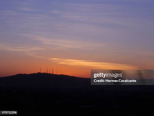 sunset in goiania - brazil - goiania fotografías e imágenes de stock