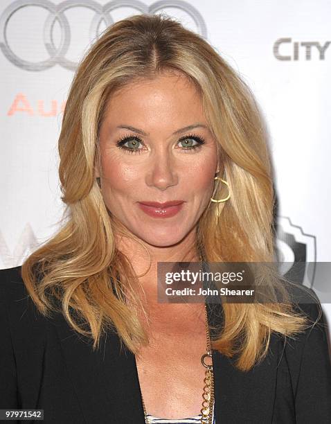 Actress Christina Applegate arrives at the "Backstage at the Geffen" gala at Geffen Playhouse on March 22, 2010 in Los Angeles, California.