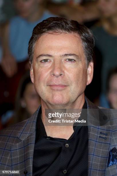 James Comey, former FBI chef during the TV show 'Markus Lanz' on June 20, 2018 in Hamburg, Germany.