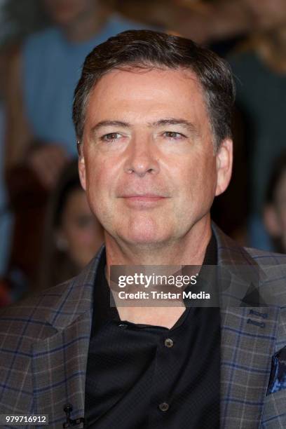 James Comey, former FBI chef during the TV show 'Markus Lanz' on June 20, 2018 in Hamburg, Germany.