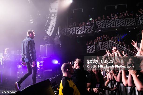 Tom Meighan of Kasabian performs at O2 Academy Bristol on June 20, 2018 in Bristol, England.