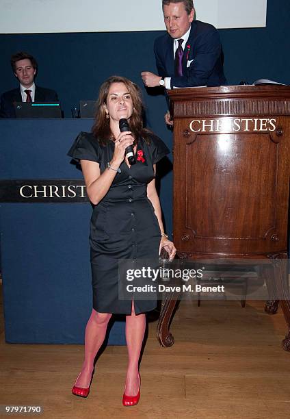 Tracey Emin attends the Terrence Higgins Trust Lighthouse Gala Auction at Christie's on March 22, 2010 in London, England.