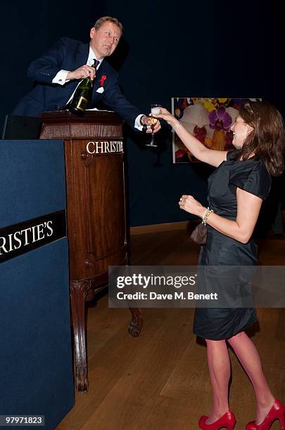 Tracey Emin attends the Terrence Higgins Trust Lighthouse Gala Auction at Christie's on March 22, 2010 in London, England.