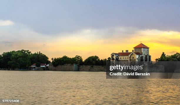 tata castle - tata hungary stock pictures, royalty-free photos & images