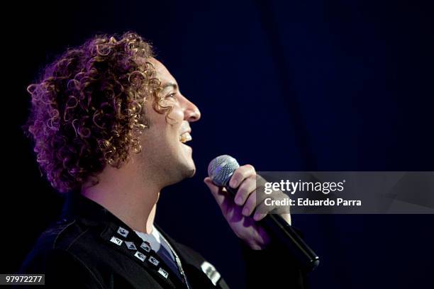 Singer David Bisbal attends 'Sin Mirar Atras' Spanish Tour press conference at Princesa Hotel on March 23, 2010 in Madrid, Spain.