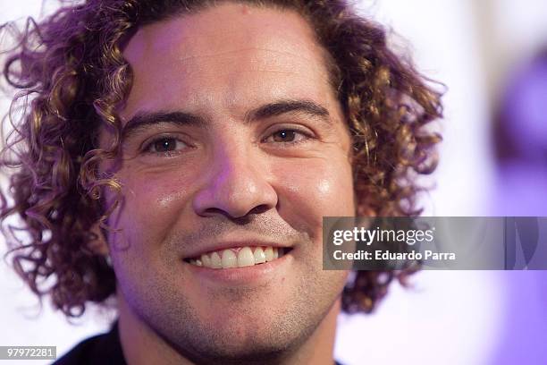 Singer David Bisbal attends 'Sin Mirar Atras' Spanish Tour press conference at Princesa Hotel on March 23, 2010 in Madrid, Spain.
