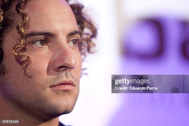 Singer David Bisbal attends 'Sin Mirar Atras' Spanish Tour press conference at Princesa Hotel on March 23, 2010 in Madrid, Spain.