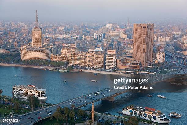 nile & cairo skyline, egypt - cairo city stock pictures, royalty-free photos & images