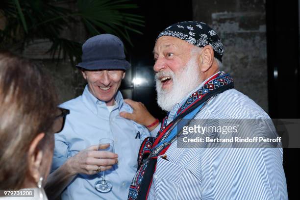 Joe McKenna, realization of the book, and Bruce Weber, photographs of the book, attend photographer Bruce Weber signs the book "Azzedine, Bruce and...