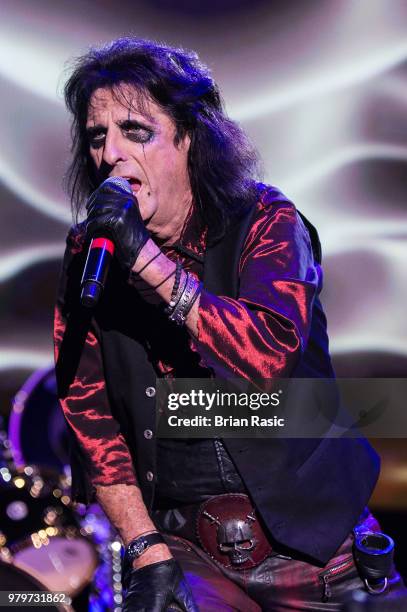 Alice Cooper of Hollywood Vampires perform live on stage at Wembley Arena on June 20, 2018 in London, England.