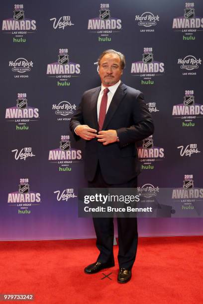 Actor Jim Belushi arrives at the 2018 NHL Awards presented by Hulu at the Hard Rock Hotel & Casino on June 20, 2018 in Las Vegas, Nevada.