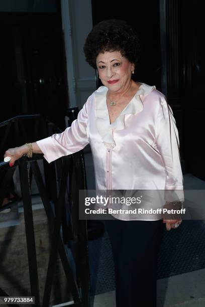 Player of castanets Lucero Tena attends photographer Bruce Weber signs the book "Azzedine, Bruce and Joe" at Galerie Azzedine Alaia on June 20, 2018...