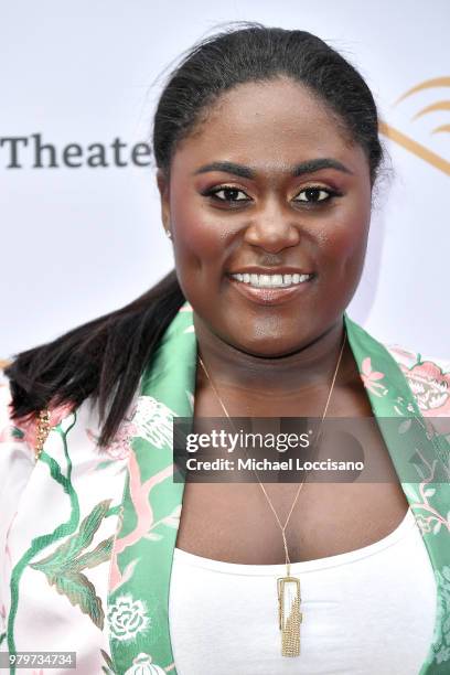 Actress Danielle Brooks attends the Off-Broadway opening night of "Girls & Boys" at the Minetta Lane Theatre on June 20, 2018 in New York City.