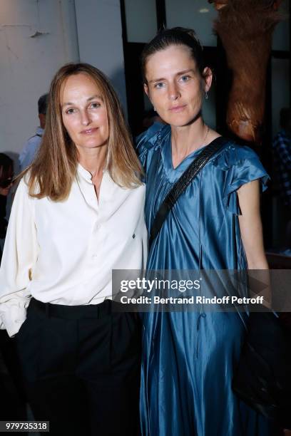 Lady Isabella Cawdor and model Stella Tennant attend photographer Bruce Weber signs the book "Azzedine, Bruce and Joe" at Galerie Azzedine Alaia on...