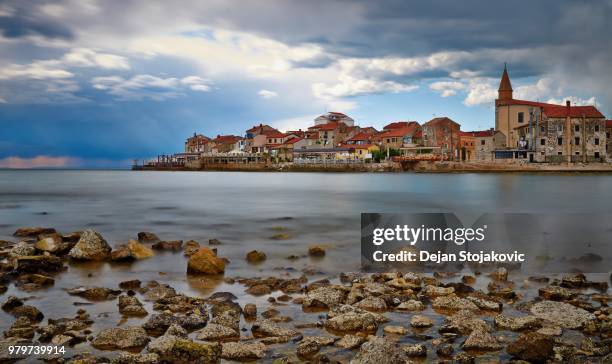 small croatian town umag - umag stock pictures, royalty-free photos & images