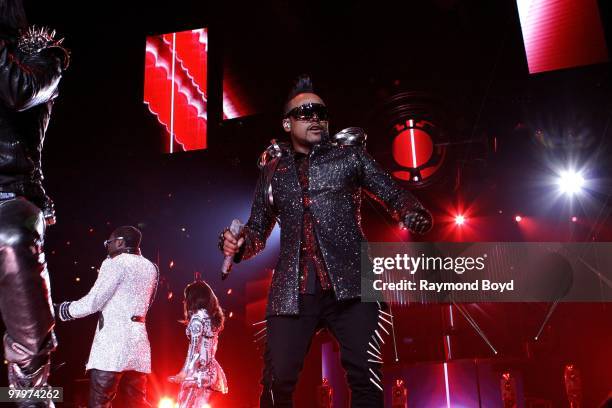 Apl.de.ap of The Black Eyed Peas performs at the United Center in Chicago, Illinois on MARCH 13, 2010.