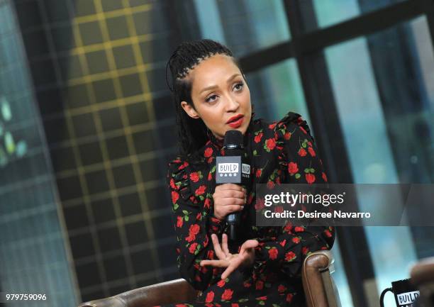 Actress Ruth Negga visits Build series to discuss 'Preacher' at Build Studio on June 20, 2018 in New York City.