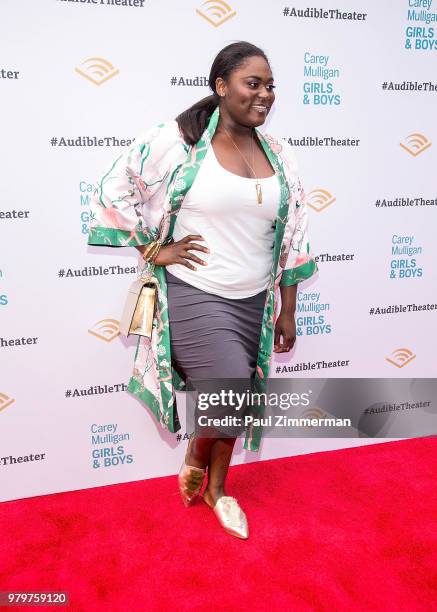 Actress Danielle Brooks attends "Girls & Boys" Opening Night at the Minetta Lane Theatre on June 20, 2018 in New York City.