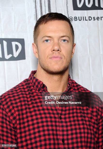 Singer Dan Reynolds of Imagine Dragons attends Build Series to discuss the HBO documentary 'Believer' at Build Studio on June 20, 2018 in New York...