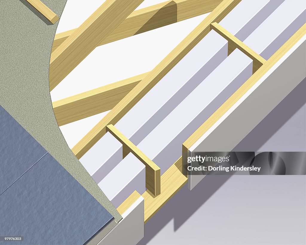 Gable Ladder Rails Gableladder Verge On A Gabled Roof Closeup High-Res Vector Graphic ...
