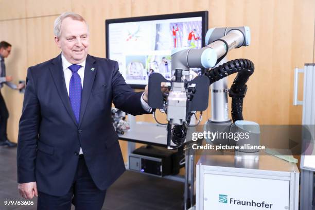 March 2018, Germany, Rostock: Till Backhaus of the Social Democratic Party , Minister of Agriculture of Mecklenburg-Western Pomerania, during a...