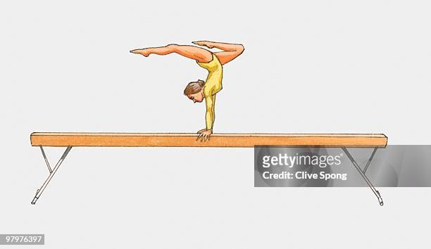94 Balance Beam High Res Illustrations - Getty Images