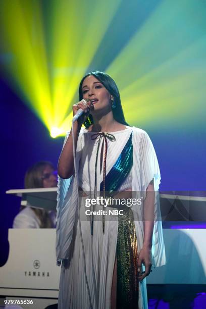 Episode 700 -- Pictured: Musical guest Kacey Musgraves performs on June 20, 2018 --