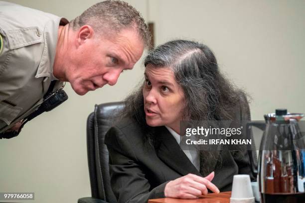 Louise Turpin appears during a preliminary hearing on June 20, 2018 in Riverside. - The couple from Perris faces dozens of charges related to the...