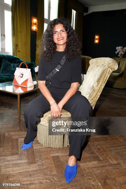 Leyla Piedayesh attends the 'Roger Vivier Loves Berlin' event at Soho House on June 20, 2018 in Berlin, Germany.