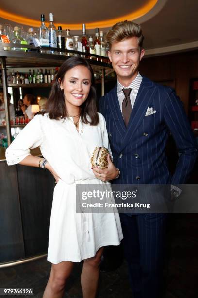 Laura Noltemeyer and Patrick Kahlo attend the 'Roger Vivier Loves Berlin' event at Soho House on June 20, 2018 in Berlin, Germany.