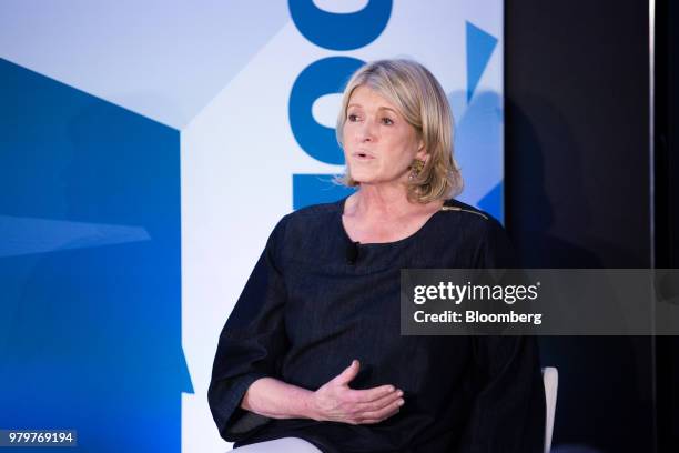 Martha Stewart, founder of Martha Stewart Living Omnimedia Inc., speaks during the Bloomberg Breakaway CEO Summit in New York, U.S., on Wednesday,...