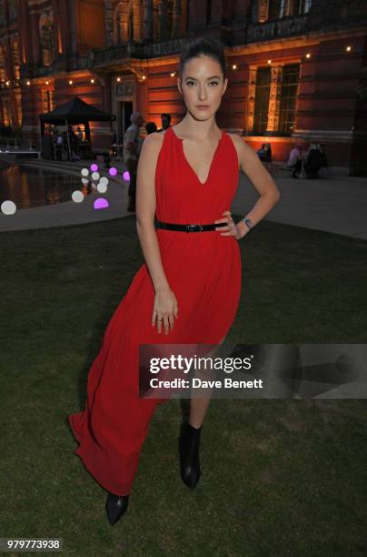 Alaia Baldwin attends the Summer Party at the V&A in partnership with Harrods at the Victoria and Albert Museum on June 20, 2018 in London, England.