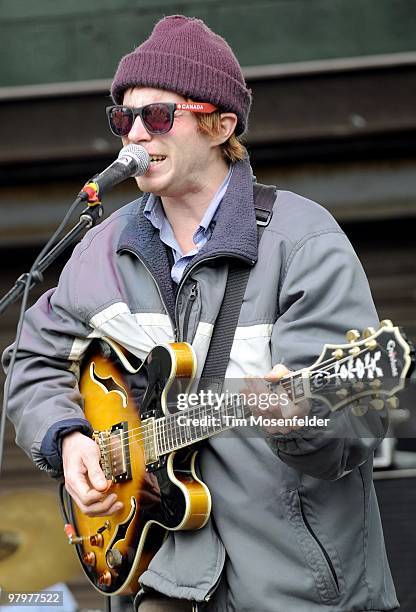 Scott McMicken of Dr. Dog performs as part of the Rachael Ray Party at Stubbs Bar-B-Q as part of SXSW 2010 on March 20, 2010 in Austin, Texas.