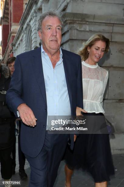 Jeremy Clarkson and Lisa Hogan attending The Victoria and Albert Museum Summer Party on June 20, 2018 in London, England.