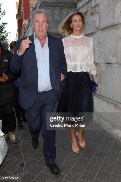 Jeremy Clarkson and Lisa Hogan attending The Victoria and Albert Museum Summer Party on June 20, 2018 in London, England.