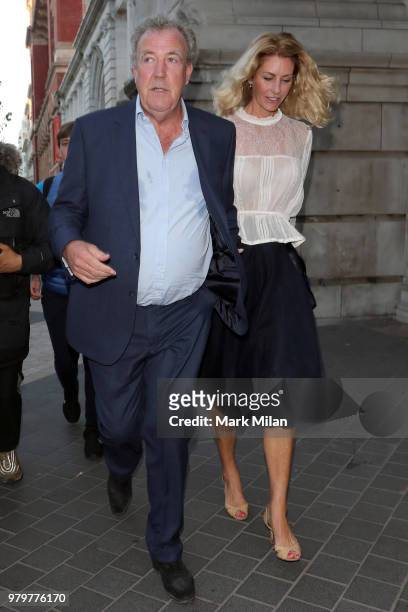 Jeremy Clarkson and Lisa Hogan attending The Victoria and Albert Museum Summer Party on June 20, 2018 in London, England.