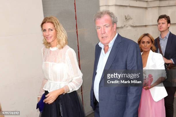Lisa Hogan and Jeremy Clarkson attending The Victoria and Albert Museum Summer Party on June 20, 2018 in London, England.