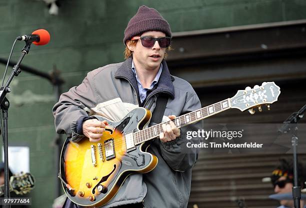 Scott McMicken of Dr. Dog performs as part of the Rachael Ray Party at Stubbs Bar-B-Q as part of SXSW 2010 on March 20, 2010 in Austin, Texas.