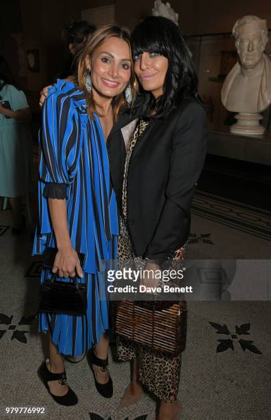 Narmina Marandi and Claudia Winkleman attend the Summer Party at the V&A in partnership with Harrods at the Victoria and Albert Museum on June 20,...