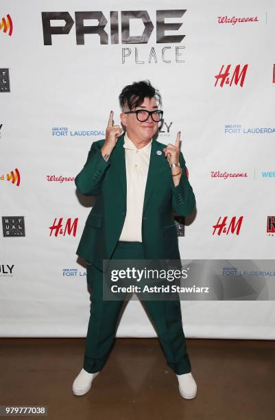 Lea DeLaria attends PRIDE PLACE at Samsung 837 - Comedy Night with Lea DeLaria on June 20, 2018 in New York City.