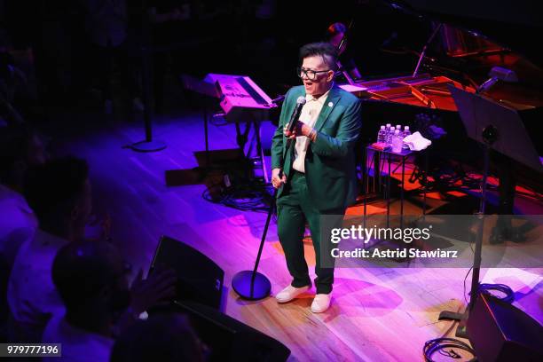 Lea DeLaria performs onstage during PRIDE PLACE at Samsung 837 - Comedy Night with Lea DeLaria on June 20, 2018 in New York City.