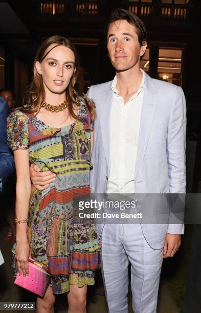 Lady Alice Manners and Otis Ferry attend the Summer Party at the V&A in partnership with Harrods at the Victoria and Albert Museum on June 20, 2018...