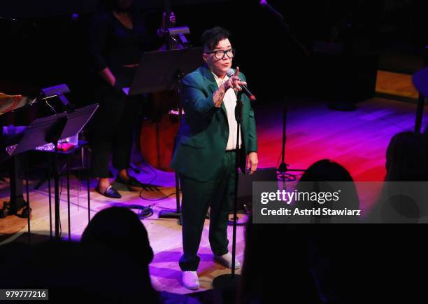 Lea DeLaria performs onstage during PRIDE PLACE at Samsung 837 - Comedy Night with Lea DeLaria on June 20, 2018 in New York City.