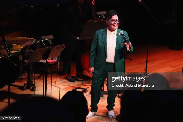 Lea DeLaria performs onstage during PRIDE PLACE at Samsung 837 - Comedy Night with Lea DeLaria on June 20, 2018 in New York City.